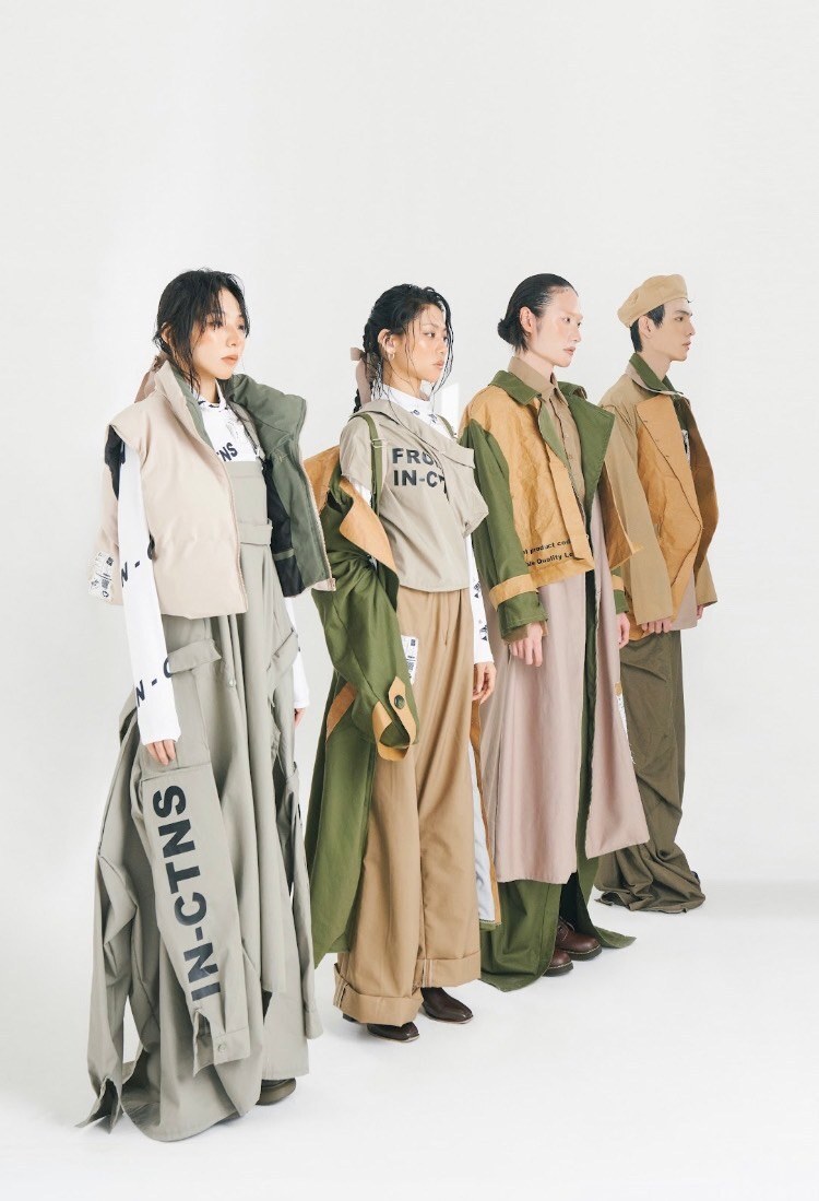 實踐大學時尚設計學系服裝設計作品”IN-CTNS裝箱” 榮獲立體造型暨產品設計類(時尚設計組)服裝類最大獎項-評審團大獎